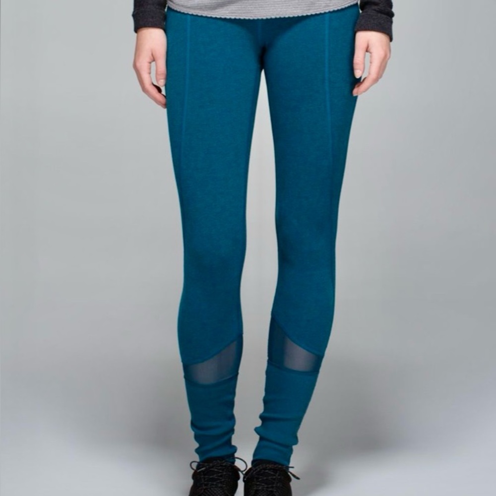 Lululemon Devi Yoga Pant, Heathered Alberta Lake, Size 6/8
